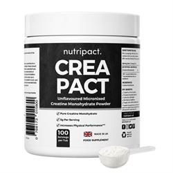 Nutripact Micronised Creatine Monohydrate Powder (Unflavoured 500g)