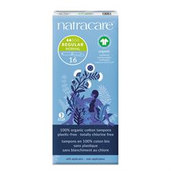 Natracare Organic Applicator Tampons Regular x 16