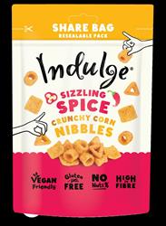 Indulge Sizzling Spice Corn Nibbles with Red Pepper & Chilli Flavour 100g