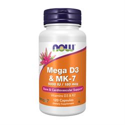 Now Foods Mega D-3 & MK-7 - 120 caps