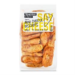 Realfoods by Organico Organic Mini Cheese Biscuits 'Too Gouda to be true' 125g