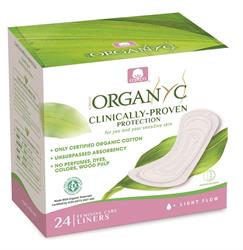 Organyc Organyc Pantyliner Light Flow - (folded) - 24 pads