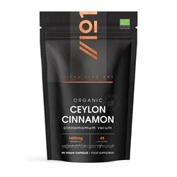 Alpha01 Alpha01 Organic Ceylon Cinnamon 1400mg 90 Capsules