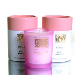 Psychic Sisters Gemstone Rose Quartz Candle