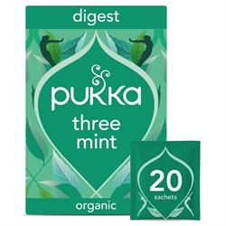 Pukka Herbs Pukka Three Mint Organic Tea 20 Tea Bags