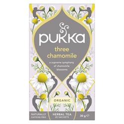 Pukka Herbs Three Chamomile 20 herbal tea sachets