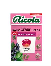 Ricola Blackcurrant Sugar Free Sweets Box 45g