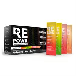 REPOWR Daily Electrolytes FREE Variety 20 Sachets Mix 1 | Clean Electrolytes