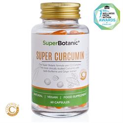Super Botanic Curcumin C3 Complex with BioPerine and Ginger Extract 60 Capsules