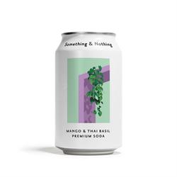 Something & Nothing Mango & Thai Basil Premium Soda 330ml