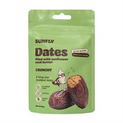 Sunfly Medjool Dates Filled With Sunflower Seed Butter Crunchy 60g
