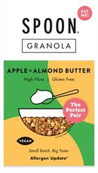 Spoon Spoon Cereals Apple + Almond Butter Gluten Free Granola 400g