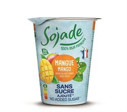 Sojade Organic No Added Sugar Mango Soya Yoghurt Alternative 400g