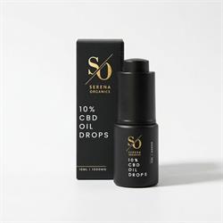 Serena Organics 10% CBD Oil Drops with MCT carrier oil - 1000mg in 10ml