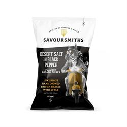 Savoursmiths Savoursmiths Desert Salt and Black Pepper Potato Crisps 150g