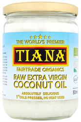 Tiana Organic raw extra virgin coconut oil for cooking 500ml
