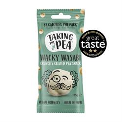 Taking the Pea Taking The Pea Wacky Wasabi Flavoured Crunchy Coated Pea Snack 25g