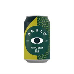 BRULO BRULO 7 Hop 7 Grain IPA Alcohol Free Beer 0.5% ABV