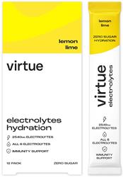 Virtue Drinks Virtue Electrolytes Hydration - Lemon Lime 12 x 5g Sachets