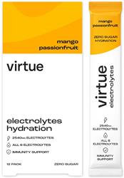 Virtue Drinks Virtue Electrolytes Mango Passion 12 x 5g sachets