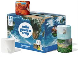 Who Gives A Crap Extra Soft Toilet Tissue 12 Mega Rolls (Earth Limited Edition)