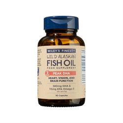 Wiley's Finest UK Wild Alaskan Fish Oil Peak DHA Omega-3 60 capsules