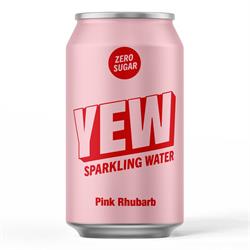 Yew YEW Pink Rhubarb Sparkling Water 330ml