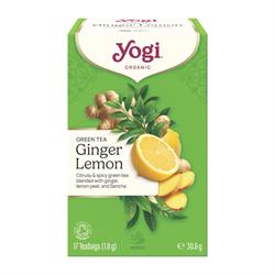 Yogi Tea Organic Green Tea Ginger Lemon 17 Bag
