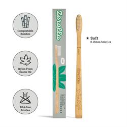 Zerolla Zerolla Eco Plant-based Bamboo Toothbrush - Soft Bristles