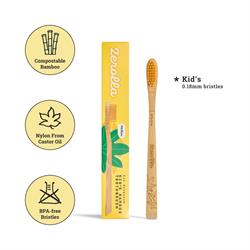 Zerolla Eco Biobased Bamboo Toothbrush - Plant-based Bristles Kids