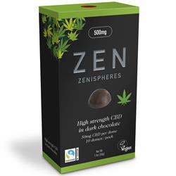 Zen ZEN CBD Dark Choc Zenispheres 50g