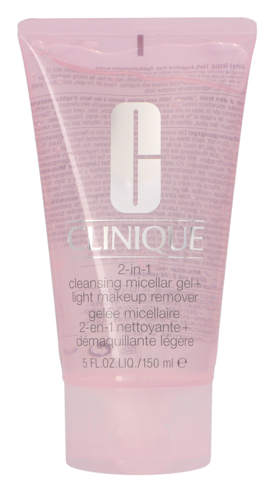 Clinique 2-In1 Cleans. Mic. Gel+Light Makeup Rem. 150 ml