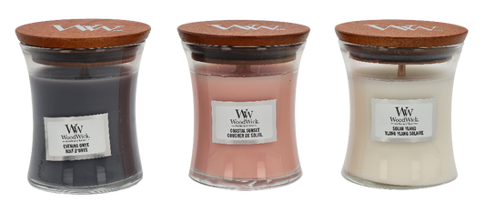 Woodwick 3 Mini Floral Candles Set 3 piece