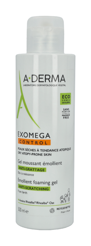 A-Derma Exomega Control Emollient Foaming Gel 500 ml