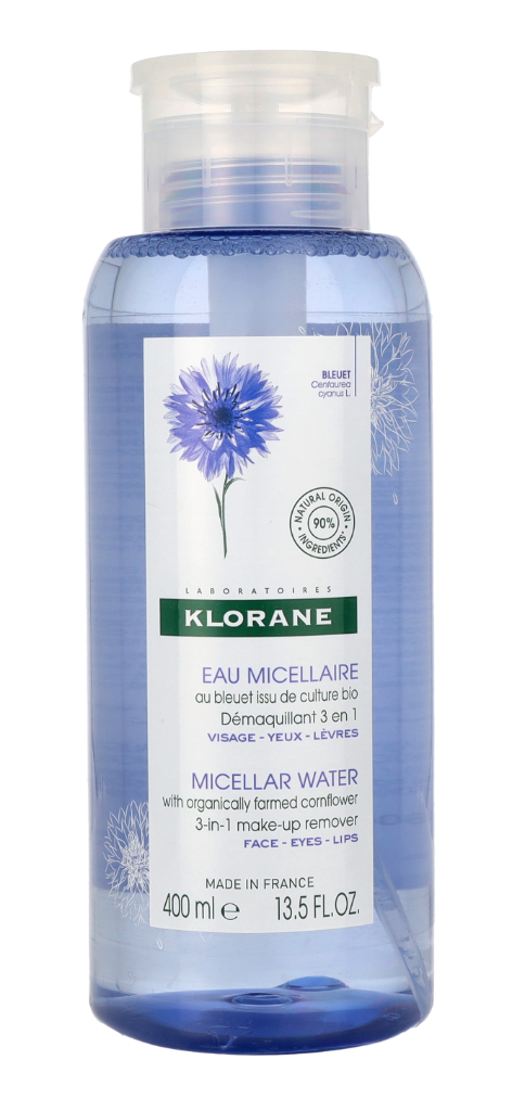 Klorane 3 In 1 Make-Up Remover - Cornflower 400 ml