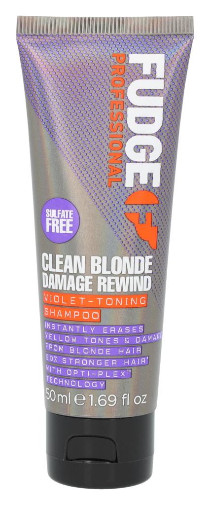 Fudge Clean Blonde Damage Rewind Violet-Toning Shampoo 50 ml