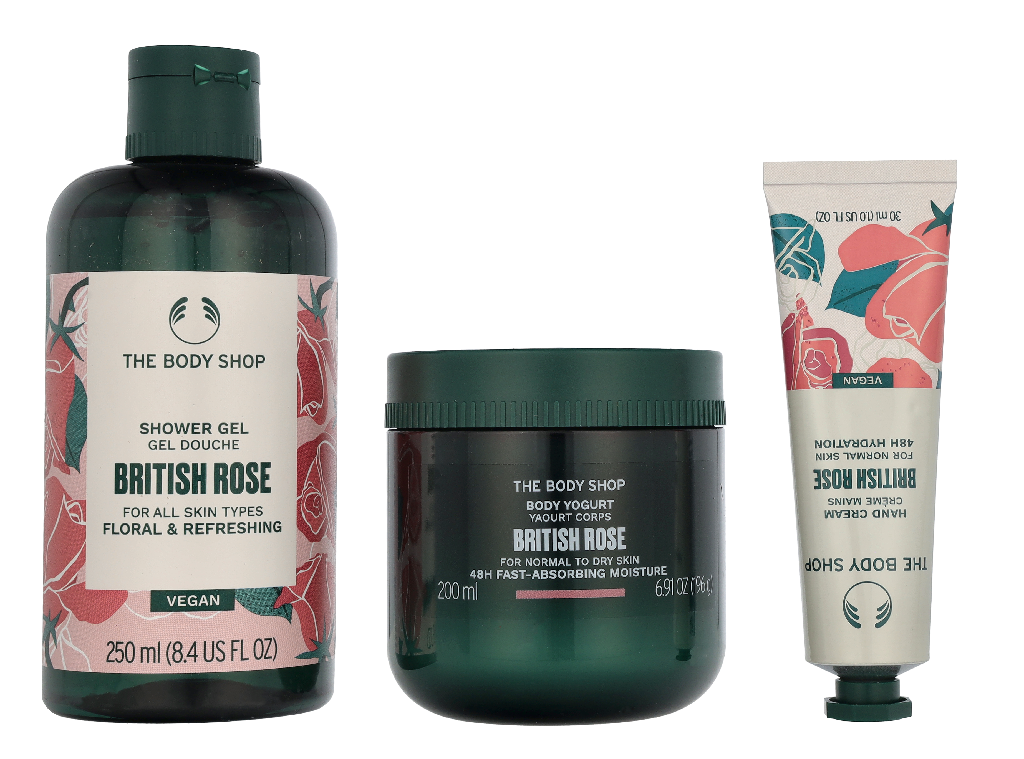The Body Shop G3 Small British Rose Giftset 140 ml