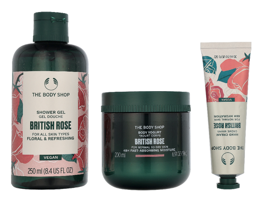 The Body Shop G3 Small British Rose Giftset 140 ml
