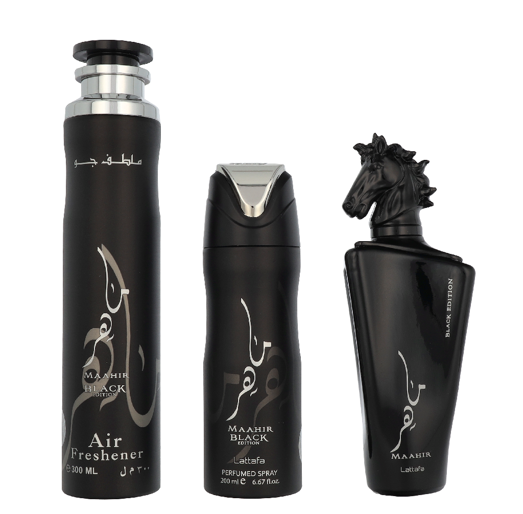 Lattafa Maahir Black Edition Giftset 600 ml