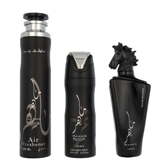 Lattafa Maahir Black Edition Giftset 600 ml