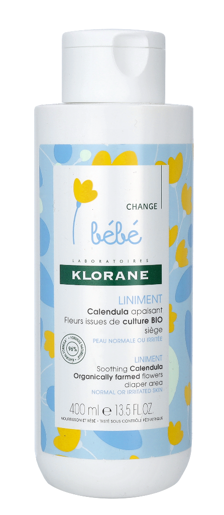 Klorane Bebe Liniment Huile - Flowers Diaper Area 400 ml