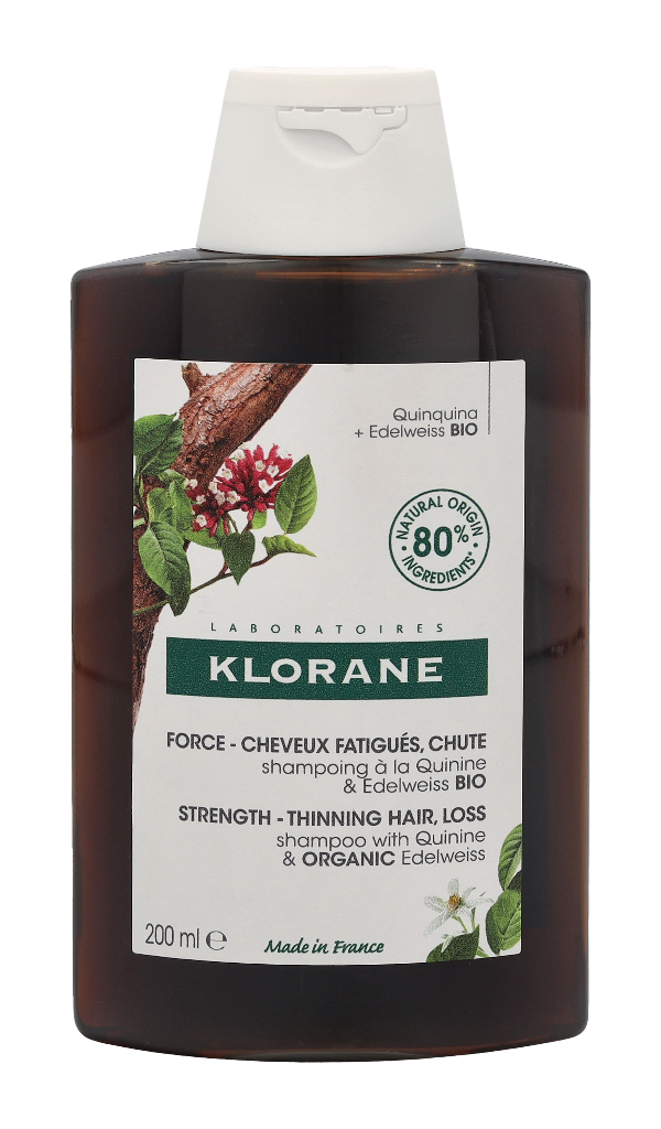 Klorane Strenghtening Shampoo With Quinine & Org. Edelweiss 200 ml