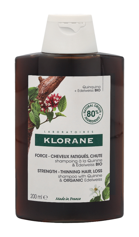 Klorane Strenghtening Shampoo With Quinine & Org. Edelweiss 200 ml