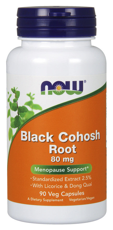 NOW Foods: Black Cohosh Root, 80mg - 90 vcaps