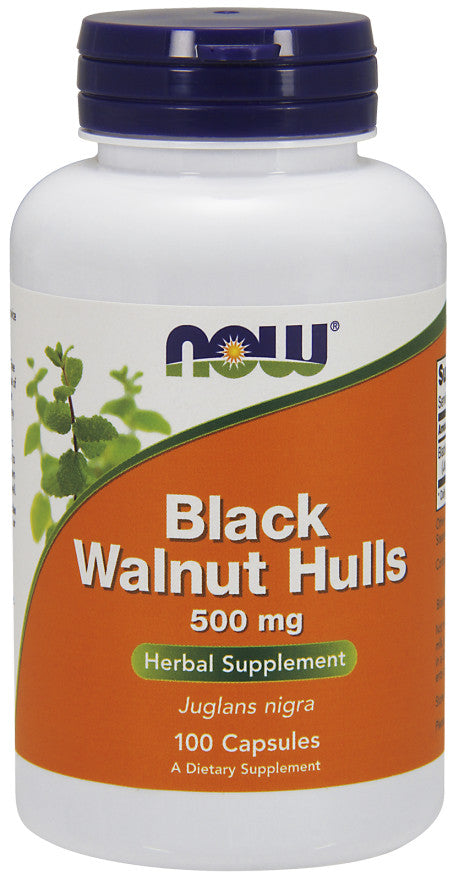 NOW Foods: Black Walnut Hulls, 500mg - 100 caps