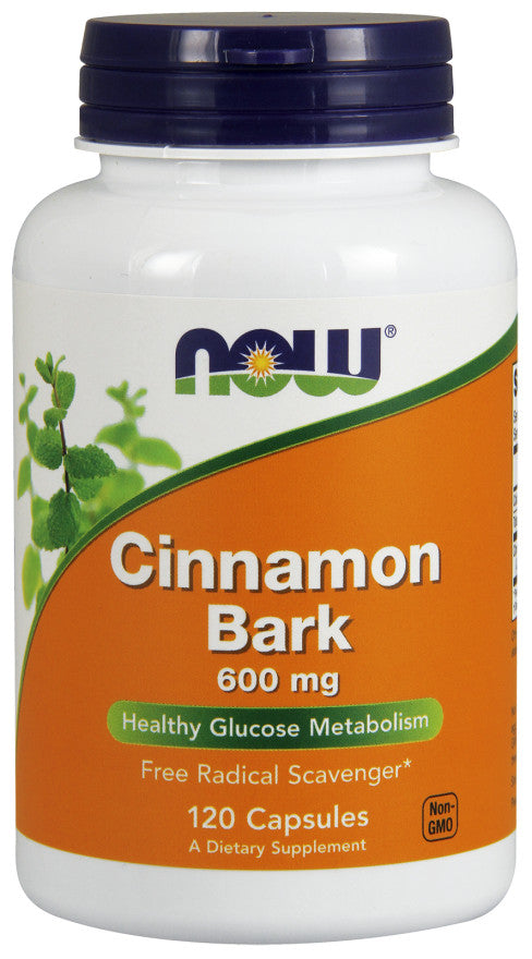 NOW Foods: Cinnamon Bark, 600mg - 120 caps