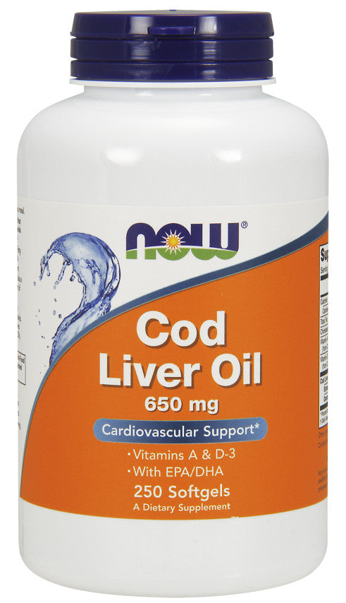 NOW Foods: Cod Liver Oil, 650mg - 250 softgels