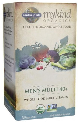 Garden of Life: Mykind Organics Men's Multi 40+ - 120 vegan tablets