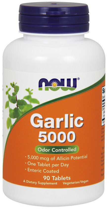 NOW Foods: Garlic 5000, Odor Controlled - 90 tablets