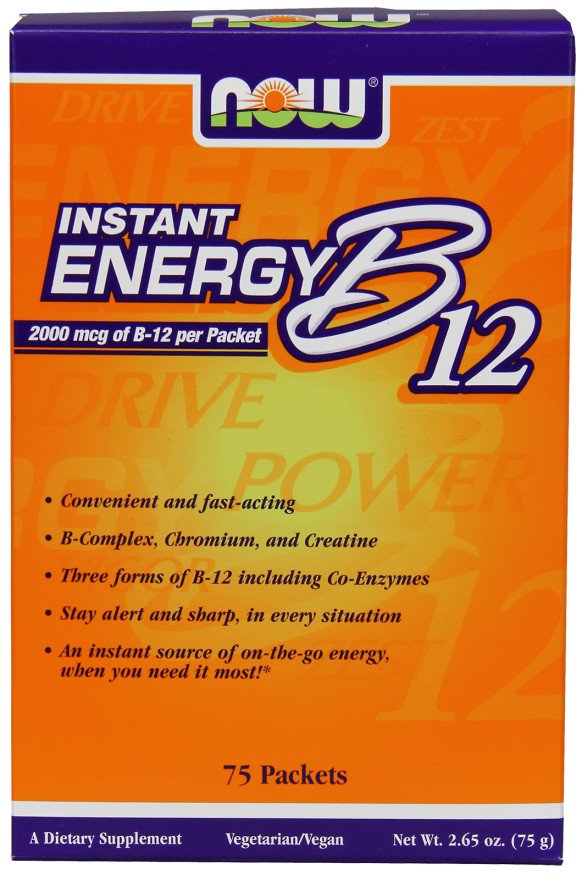 NOW Foods: Vitamin B-12, Instant Energy - 75 packets